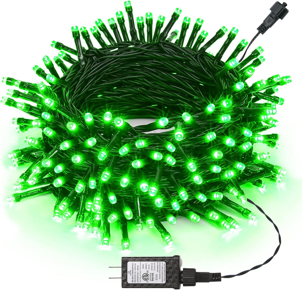 100FT 300 LED String Lights with 8 Modes Timer Connectable Waterproof Plug-In Fairy Lights for Home, Garden, Party, Holiday, Tree, Christmas Decorations (Green)