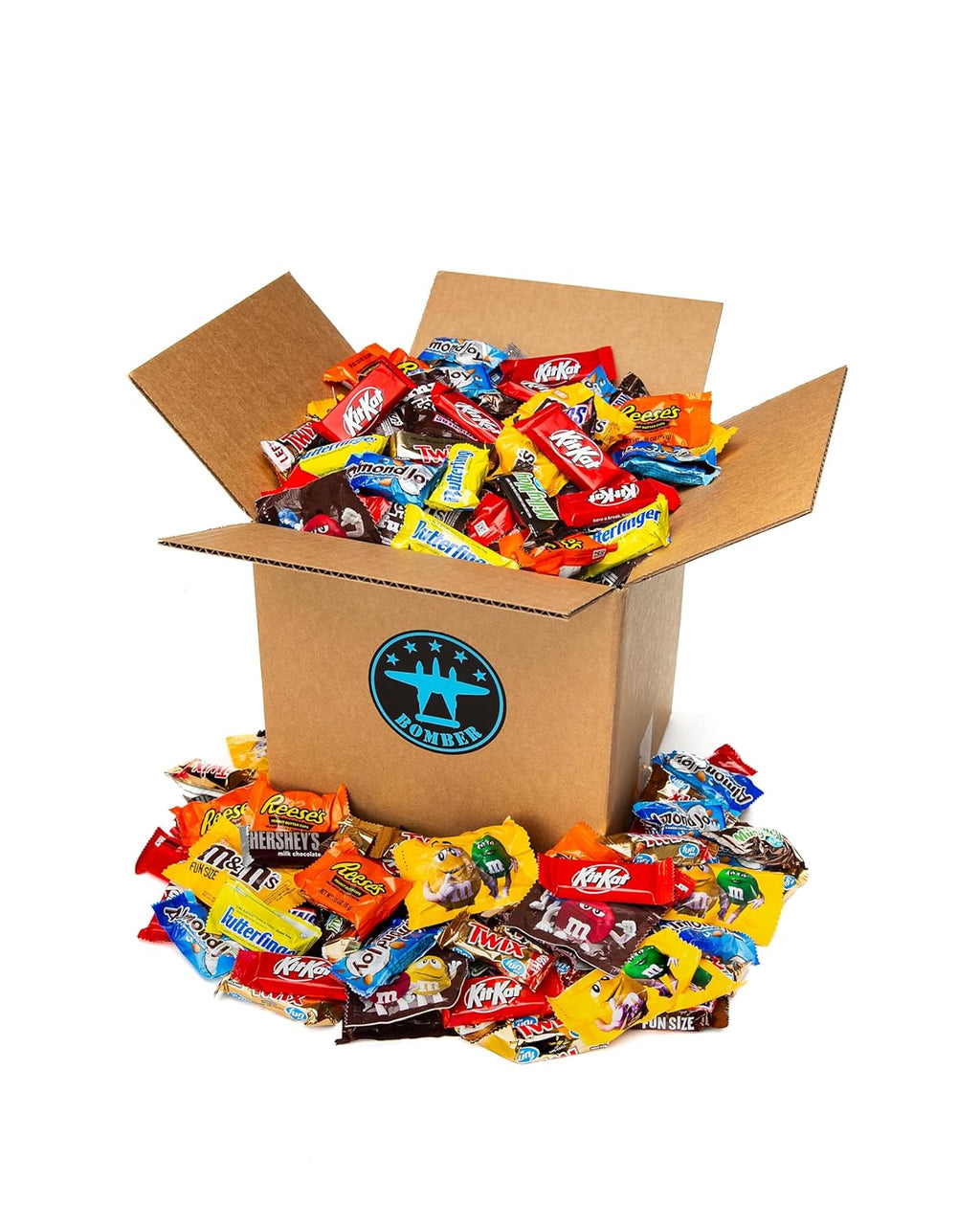 8 Lb Halloween Candy Bulk Chocolate Variety Pack – Fun Size Candies Individually Wrapped for Halloween Treats & Snacks, Bulk Chocolate Candy Mix for Trick-Or-Treat, Gifts for Adults & Kids