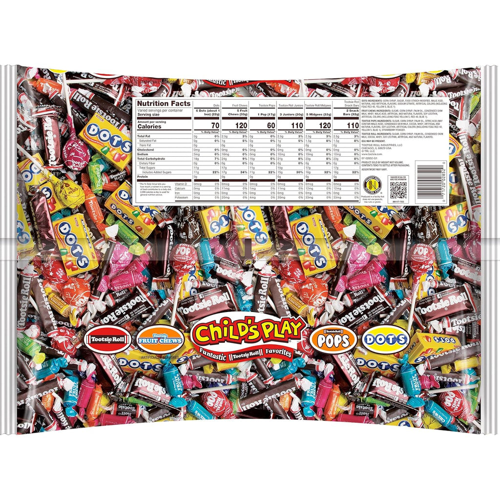 Child'S Play Candy Favorites - Made in USA - 5 Pounds of Individually Wrapped Party Candy - Funtastic Variety Mix Bag - Peanut Free, Gluten Free (5 Pounds)