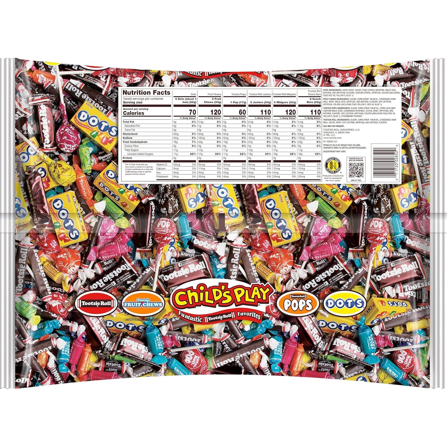 Child'S Play Candy Favorites - Made in USA - 5 Pounds of Individually Wrapped Party Candy - Funtastic Variety Mix Bag - Peanut Free, Gluten Free (5 Pounds)
