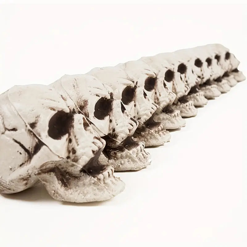Creepy Skull Props – Haunted House Décor (10 Pieces)