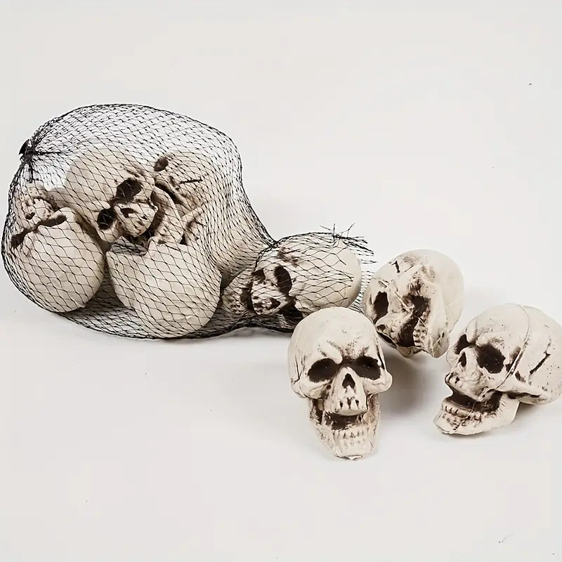 Creepy Skull Props – Haunted House Décor (10 Pieces)