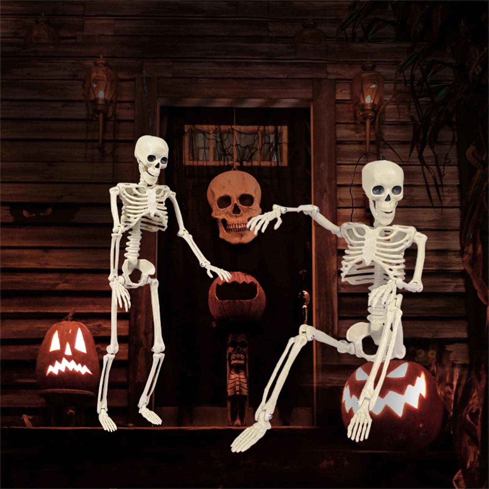 Halloween Decorations Outdoor Halloween Dark Terror Skeleton Decoration Props Set up Ghost House Halloween Decor on Clearance