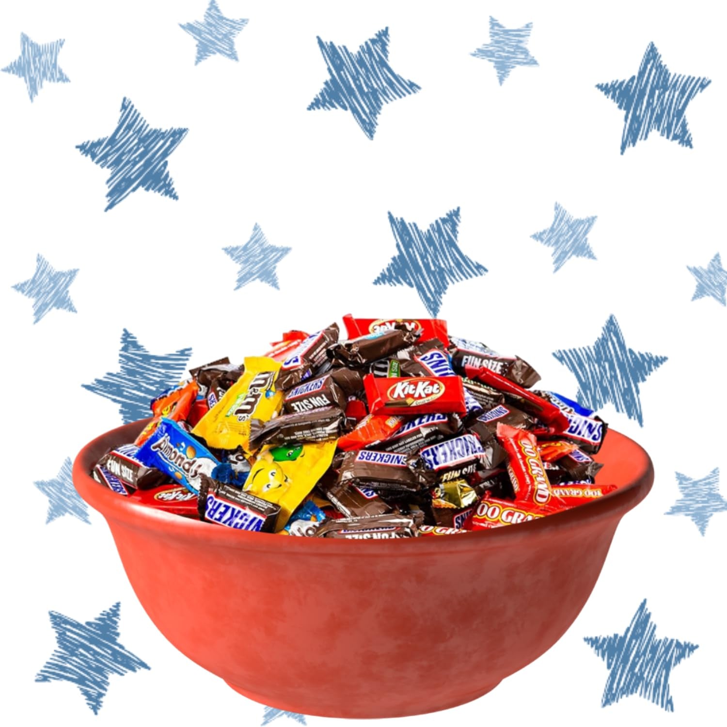 8 Lb Halloween Candy Bulk Chocolate Variety Pack – Fun Size Candies Individually Wrapped for Halloween Treats & Snacks, Bulk Chocolate Candy Mix for Trick-Or-Treat, Gifts for Adults & Kids