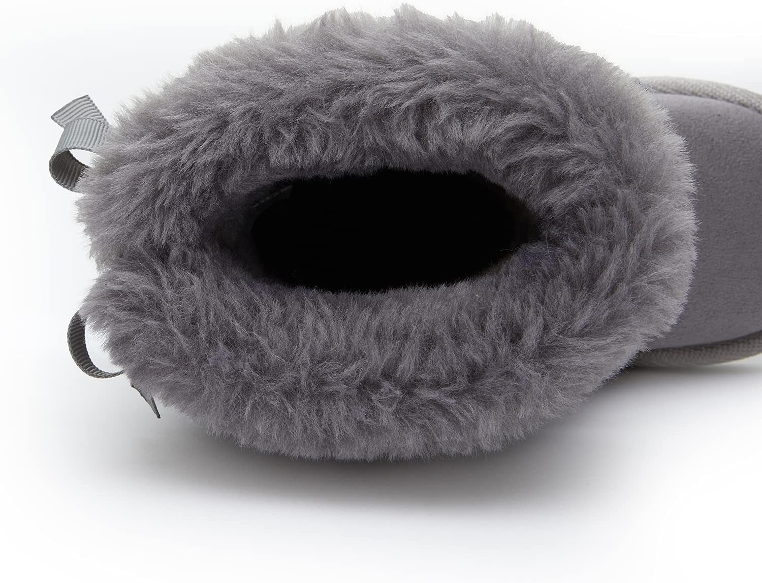 Girls Toddler Little Kid Warm Fur Winter Ankle Flat Snow Boot(8 Toddler, Fur Grey)