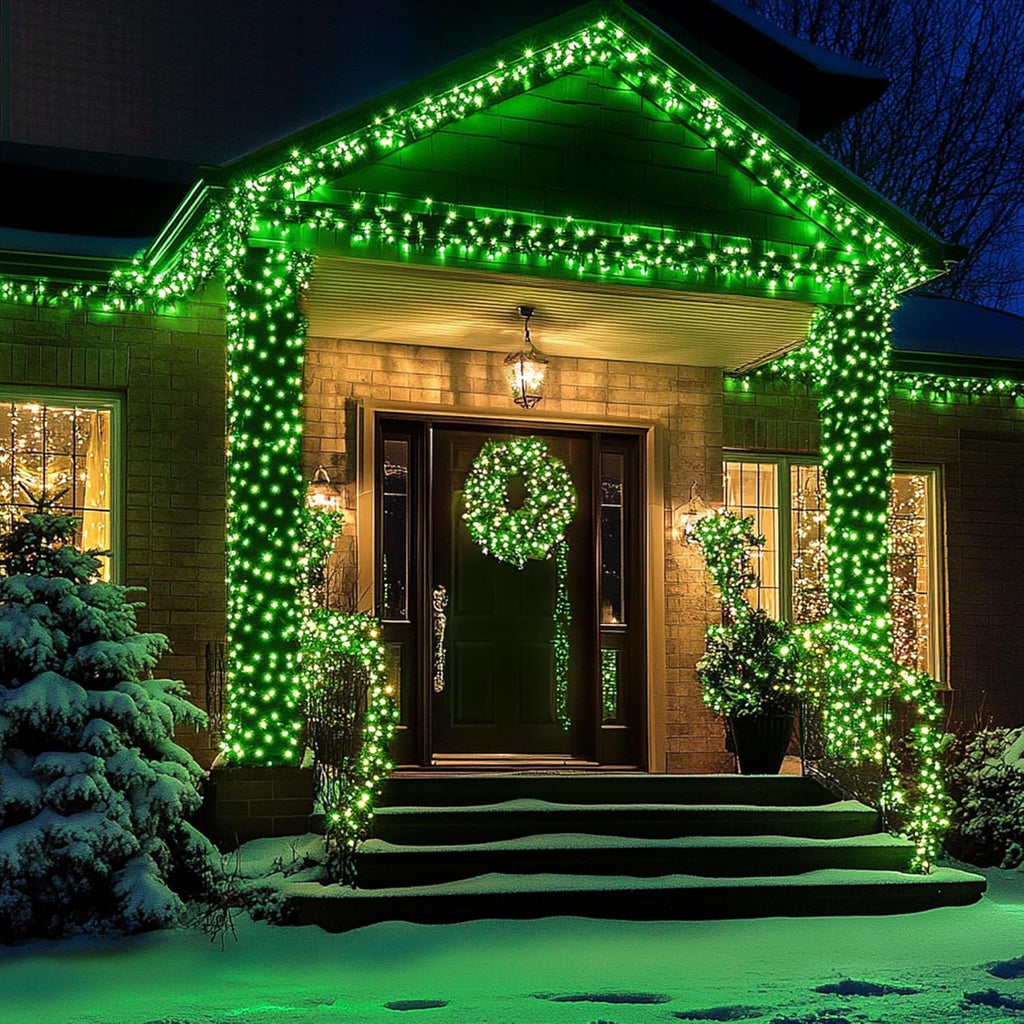 100FT 300 LED String Lights with 8 Modes Timer Connectable Waterproof Plug-In Fairy Lights for Home, Garden, Party, Holiday, Tree, Christmas Decorations (Green)