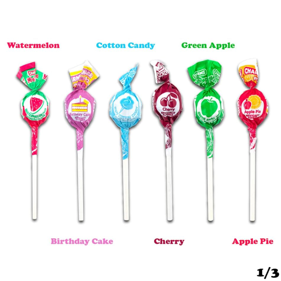 Charms Mini Pops - 4.5 Lb Bag of Individually Wrapped Fruity Hard Candy Lollipops in 18 Fun Flavors - Peanut and Gluten Free, 400 Count, Packaging May Vary
