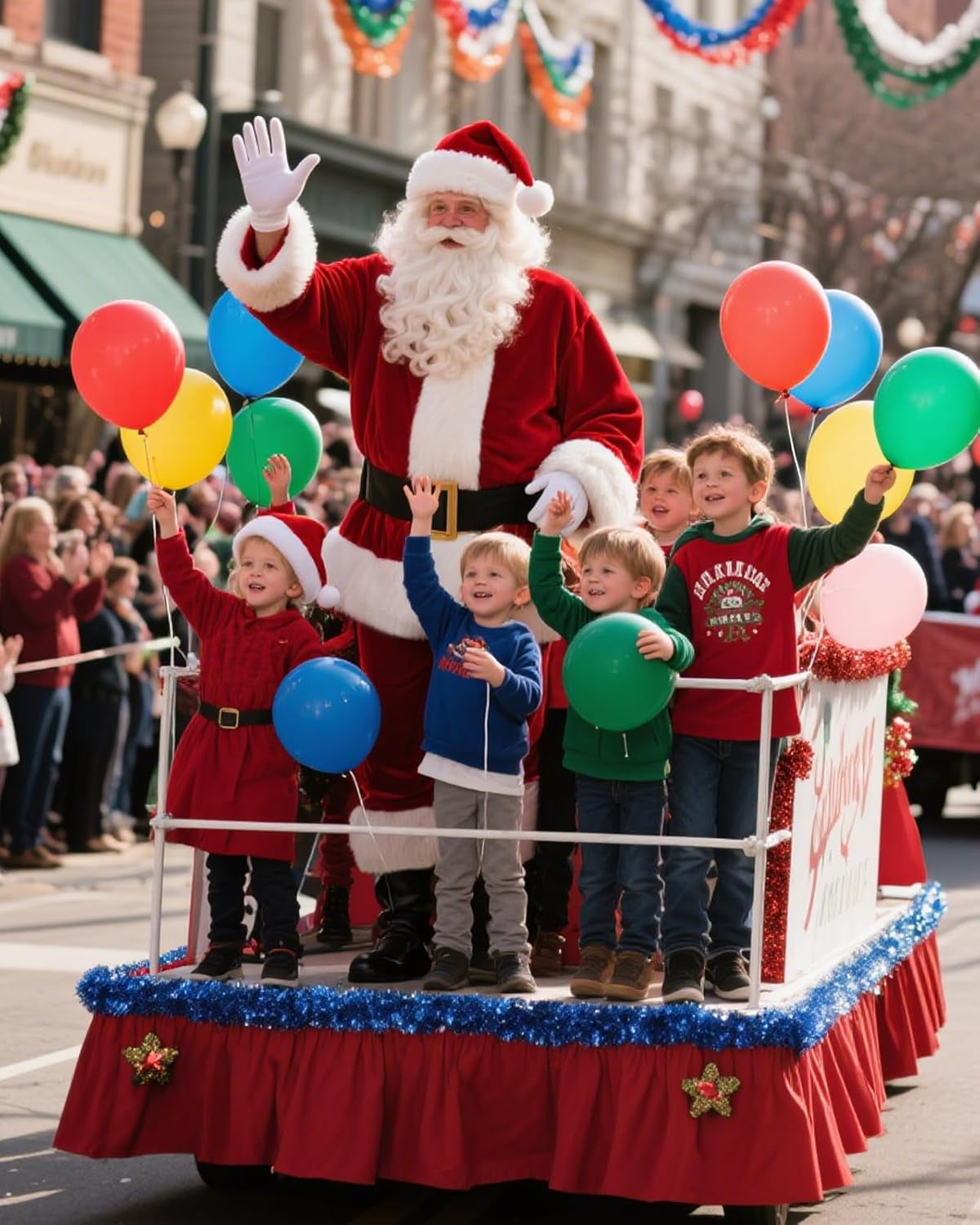 Santa Claus Costume for Men 9PCS, Christmas Santa Costume Adult Deluxe Santa Suit Professional Santa Outfit