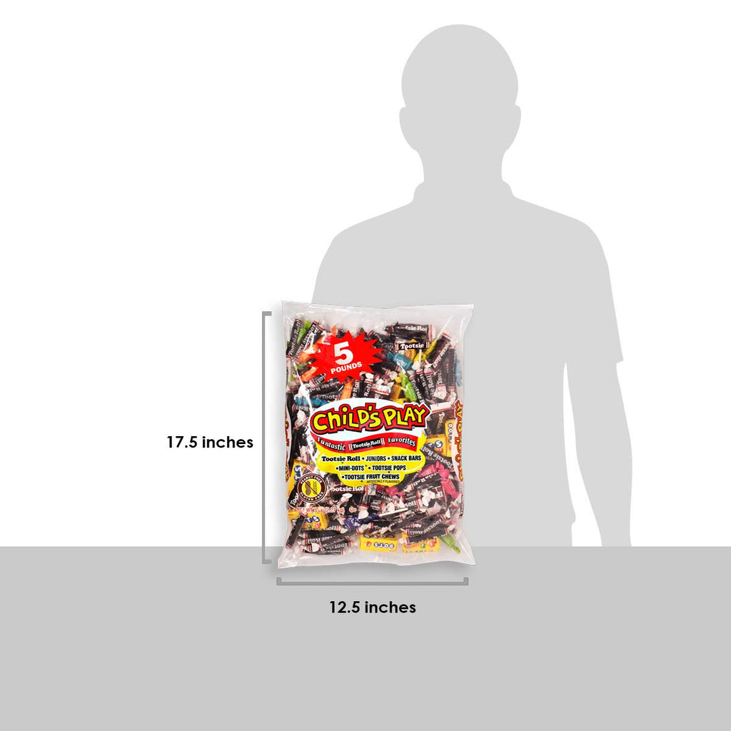 Child'S Play Candy Favorites - Made in USA - 5 Pounds of Individually Wrapped Party Candy - Funtastic Variety Mix Bag - Peanut Free, Gluten Free (5 Pounds)