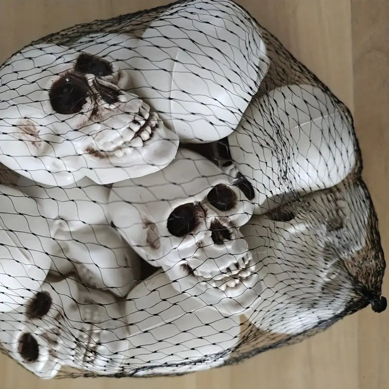 Creepy Skull Props – Haunted House Décor (10 Pieces)