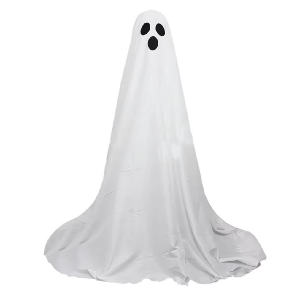 33.5Inch Halloween Ghost Light Halloween Light up Spooky Ghost Scary White Ghost Standing Decoration Halloween Party Decoration