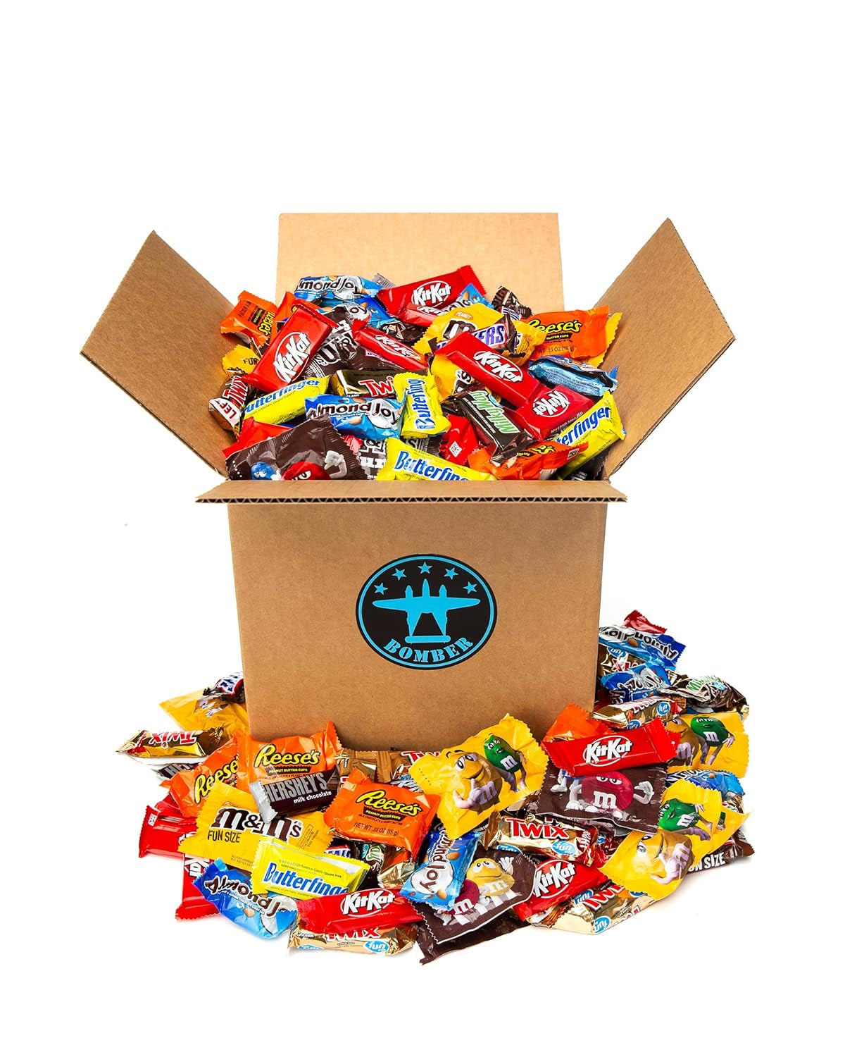 8 Lb Halloween Candy Bulk Chocolate Variety Pack – Fun Size Candies Individually Wrapped for Halloween Treats & Snacks, Bulk Chocolate Candy Mix for Trick-Or-Treat, Gifts for Adults & Kids
