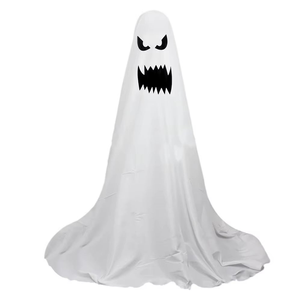 33.5Inch Halloween Ghost Light Halloween Light up Spooky Ghost Scary White Ghost Standing Decoration Halloween Party Decoration