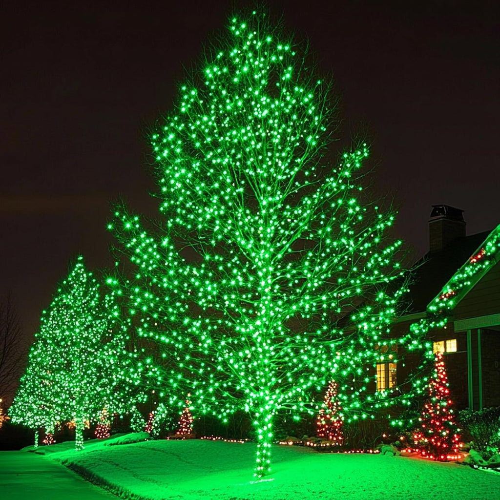 100FT 300 LED String Lights with 8 Modes Timer Connectable Waterproof Plug-In Fairy Lights for Home, Garden, Party, Holiday, Tree, Christmas Decorations (Green)