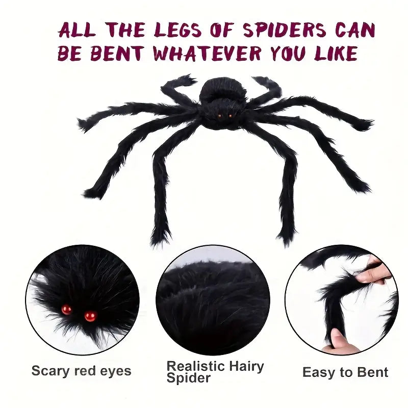 Creepy Crawly Spiders – Large Haunted House Décor