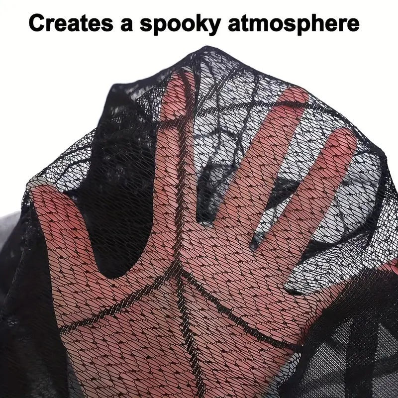 SpookyWeb™ Halloween Lace Curtain & Table Cover