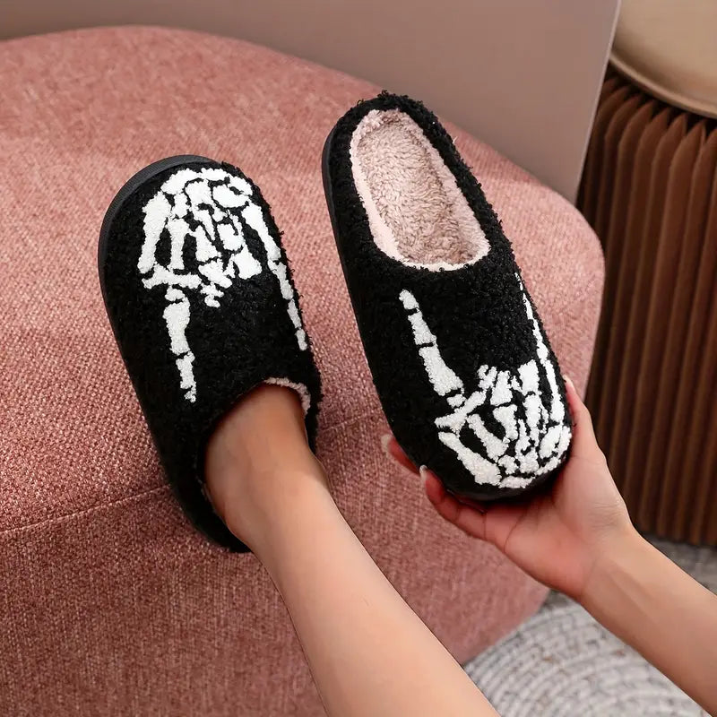 BoneCozy™ Skeleton Slippers