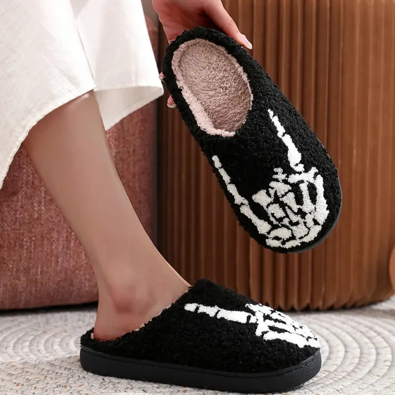 BoneCozy™ Skeleton Slippers