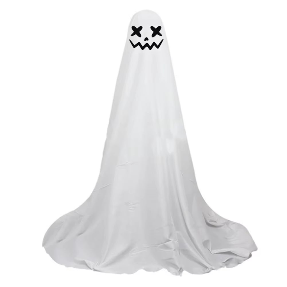 33.5Inch Halloween Ghost Light Halloween Light up Spooky Ghost Scary White Ghost Standing Decoration Halloween Party Decoration
