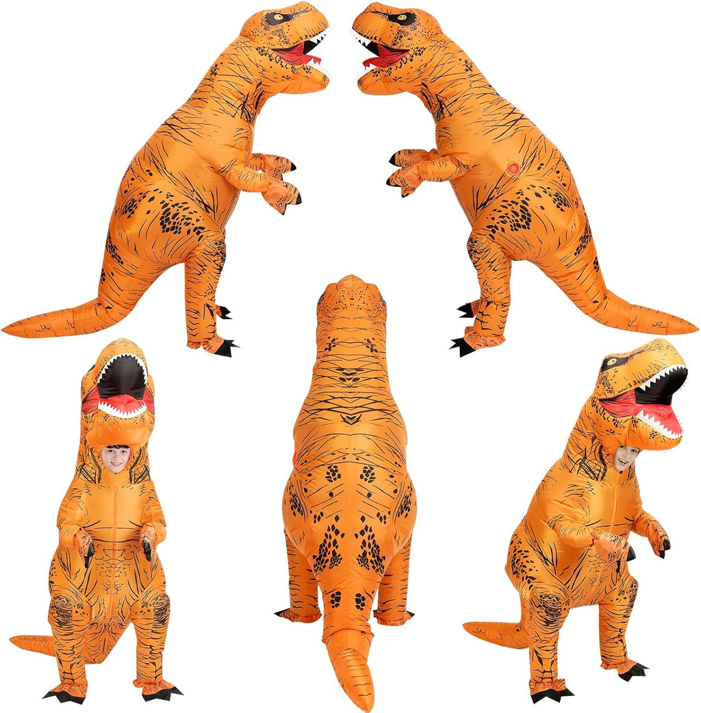 Inflatable Dinosaur Costume Adult&Kid, Blow up Trex Costume Inflatable Costume for Halloween Themed Party Cosplay
