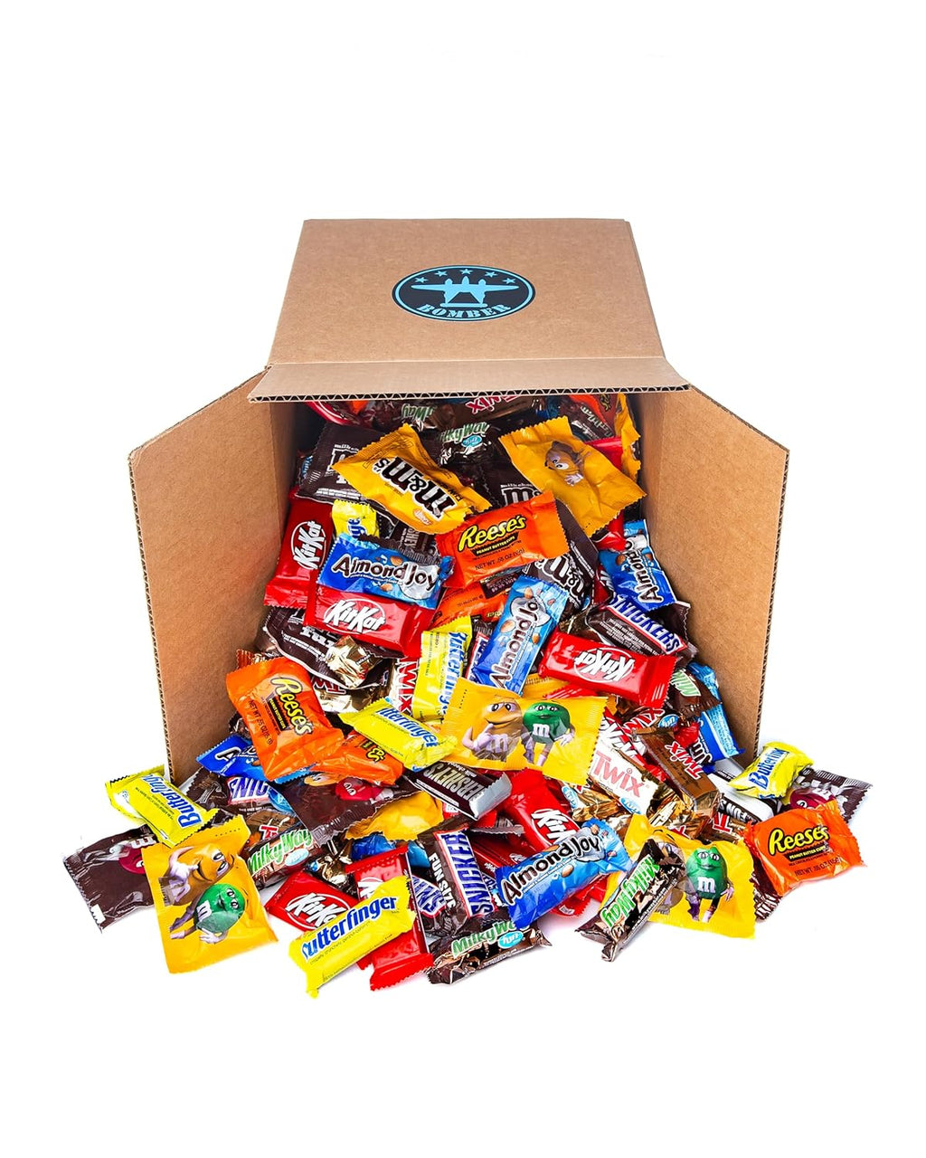 8 Lb Halloween Candy Bulk Chocolate Variety Pack – Fun Size Candies Individually Wrapped for Halloween Treats & Snacks, Bulk Chocolate Candy Mix for Trick-Or-Treat, Gifts for Adults & Kids
