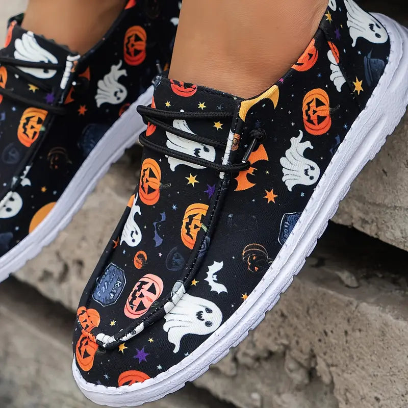 SpookySteps™ Halloween Slip-On Sneakers Womans