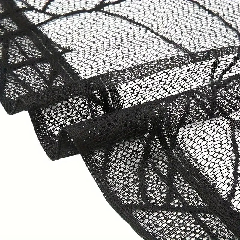 SpookyWeb™ Halloween Lace Curtain & Table Cover