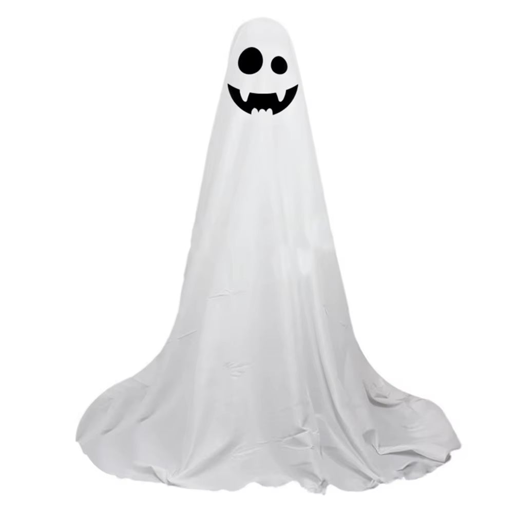 33.5Inch Halloween Ghost Light Halloween Light up Spooky Ghost Scary White Ghost Standing Decoration Halloween Party Decoration