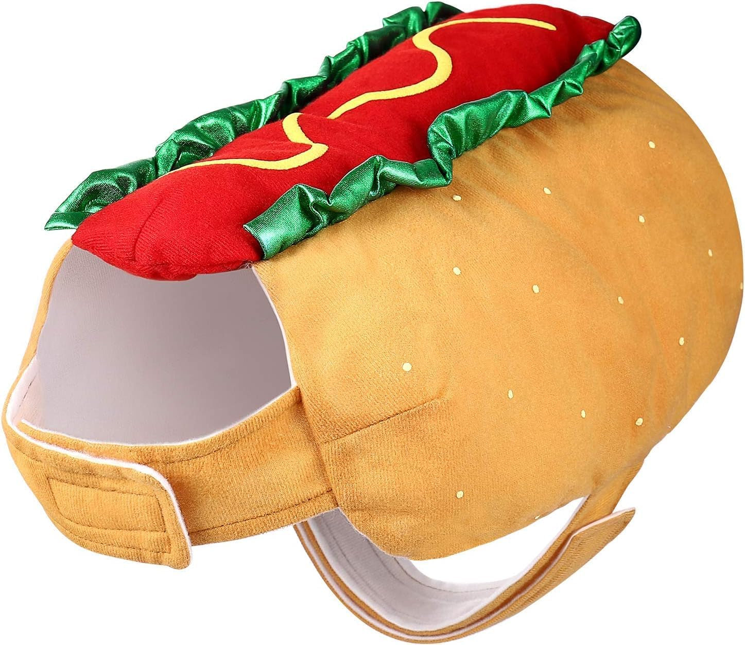 Hot Dog Design Pet Costume, Funny Warm Hoodie for Dogs and Cats, Halloween Christmas Apparel Cosplay for Puppies and Kitten - Size XXS