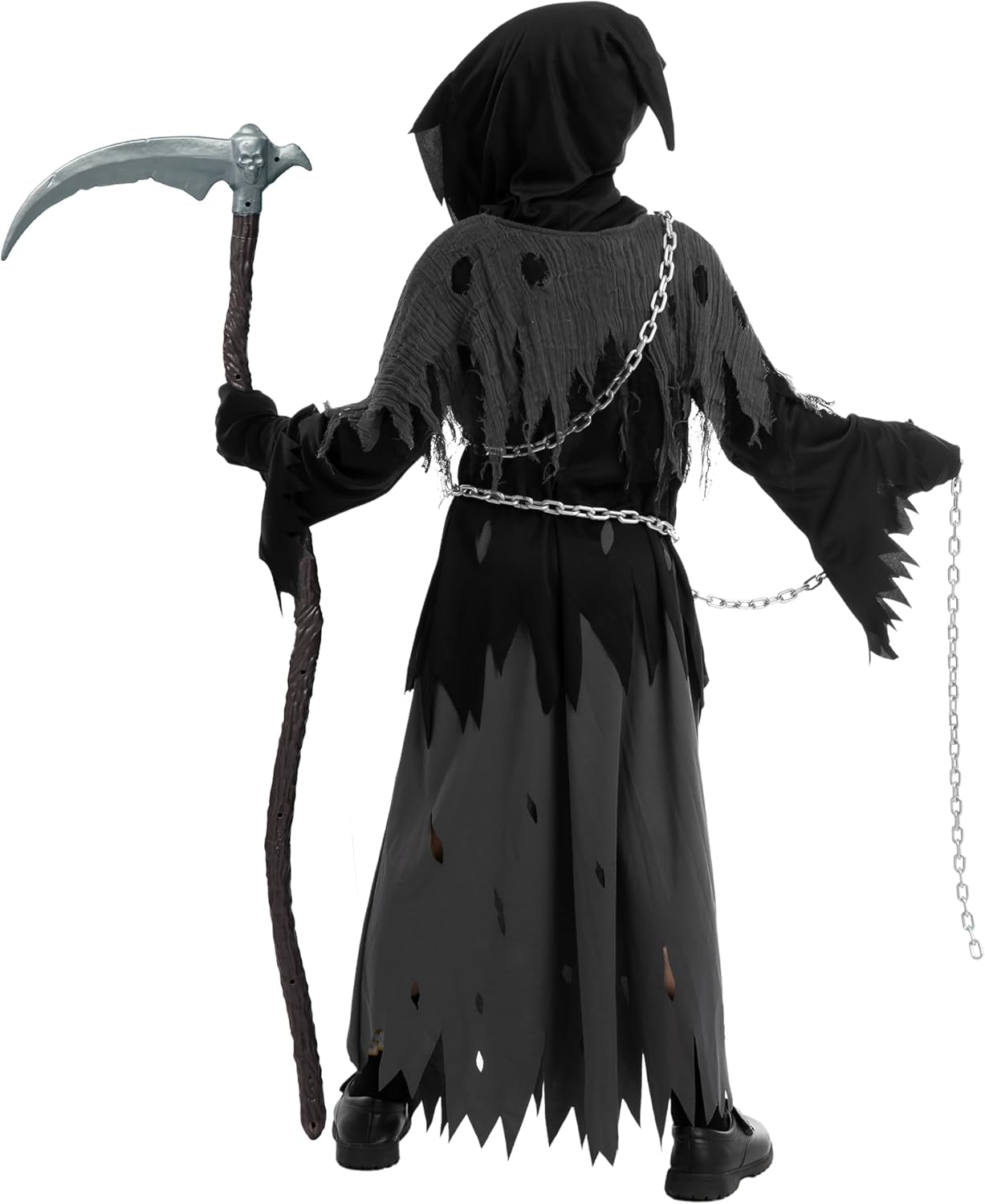 Glowing Eyes Grim Reaper Costume for Kids, Halloween Costume for Boys, Halloween, Dress-Up Party