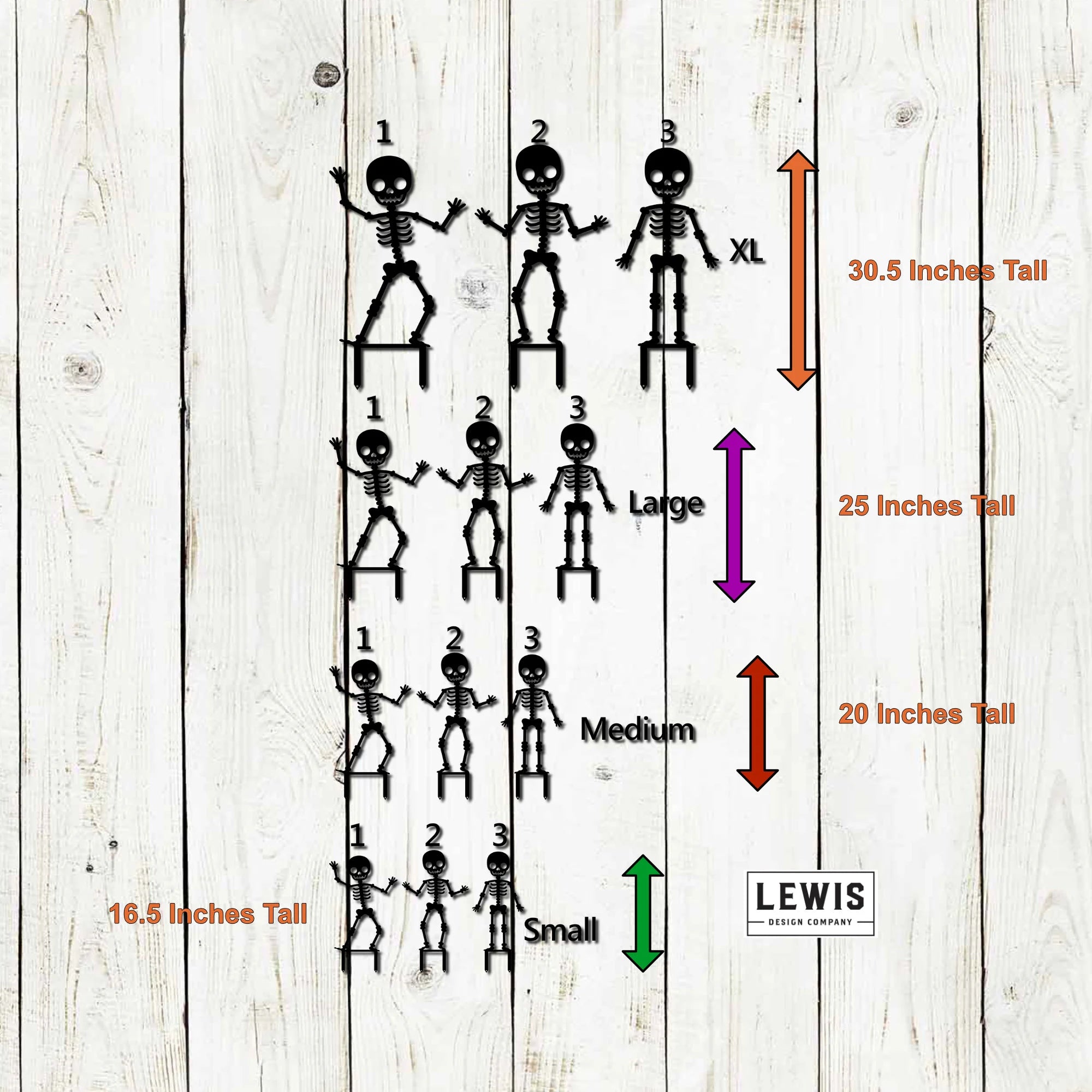 Skeleton Metal Yard Stakes, Halloween Decor, Halloween Yard Decoration, Halloween Yard Decor