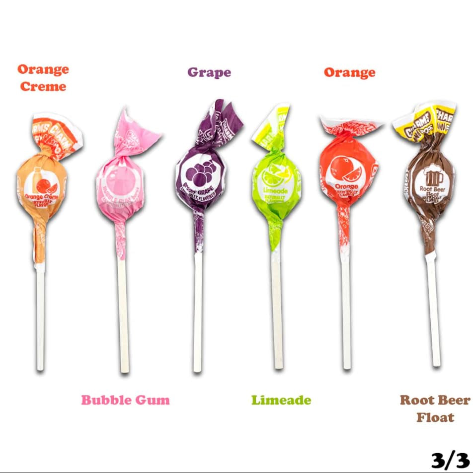 Charms Mini Pops - 4.5 Lb Bag of Individually Wrapped Fruity Hard Candy Lollipops in 18 Fun Flavors - Peanut and Gluten Free, 400 Count, Packaging May Vary