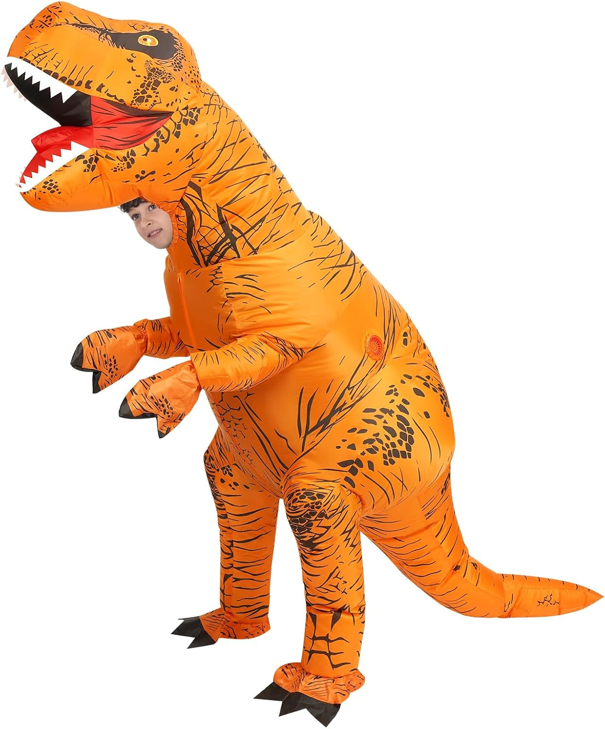 Inflatable Dinosaur Costume Adult&Kid, Blow up Trex Costume Inflatable Costume for Halloween Themed Party Cosplay