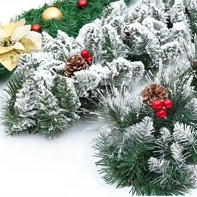 Christmas Snowflake Pine Garland
